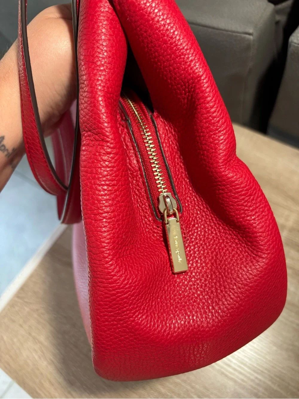 Kate Spade Large Kayla Triple Compartment Shoulder Bag in Cherry NWOT
